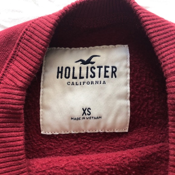 red hollister crewneck sweatshirt - Picture 3 of 3